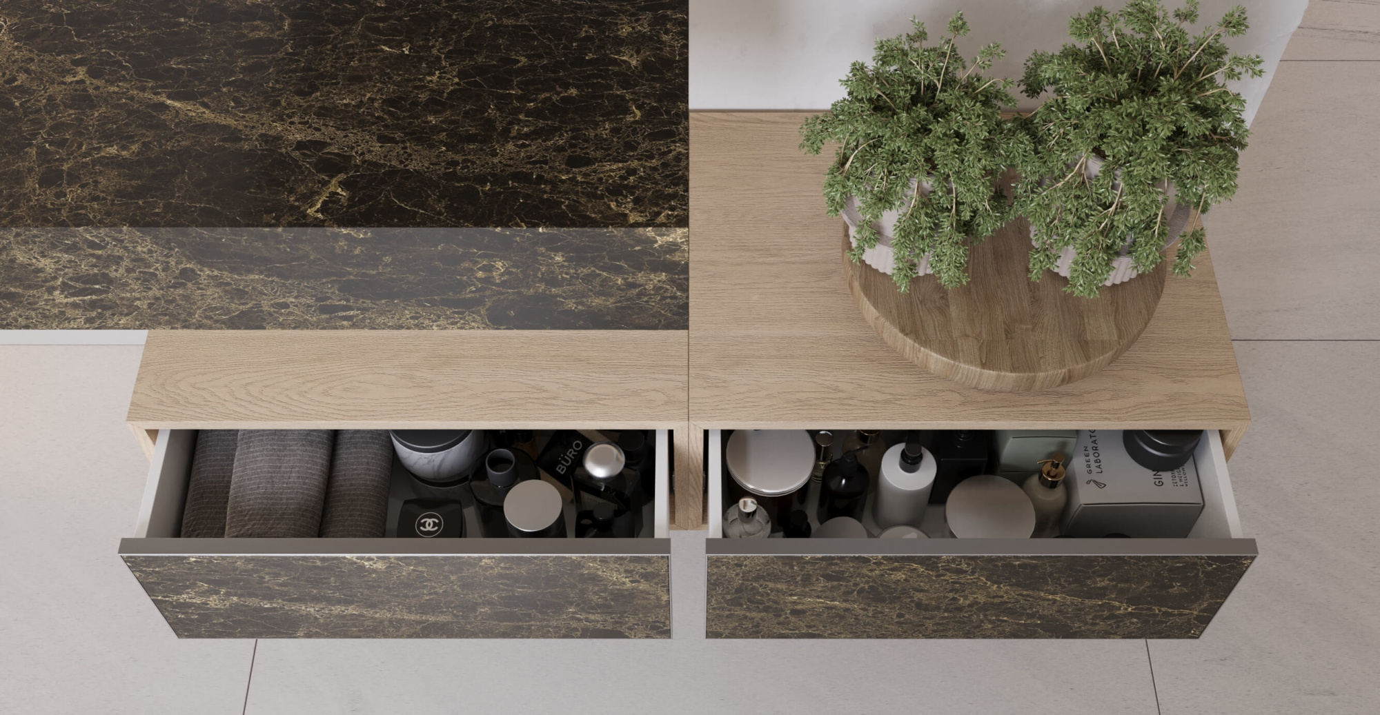 Модульный комплект SCANDIC 1800 (Столешница+модули)